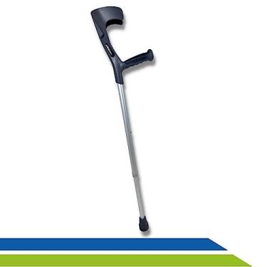 Imagem de Muleta Canadense em Alumínio Regulável e Sistema Antirruído 130 Kg - Par - Hidrolight