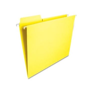 Imagem de Smead 64097 Pastas De Arquivo Suspensas Fastab Carta Amarela 20/Caixa Carta Amarelo