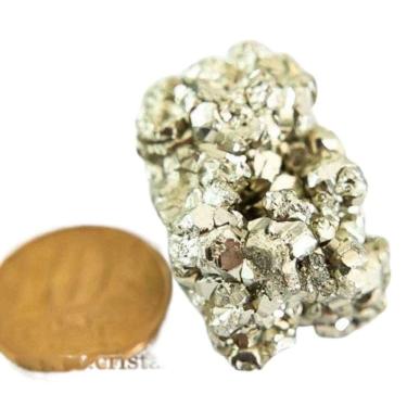 Imagem de 05 Pirita Peruana 40 mm e 50 a 60 gr P/ Orgonite ATACADO