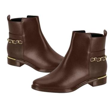 Imagem de Bota Vizzano Cano Curto Com Detalhe Corrente