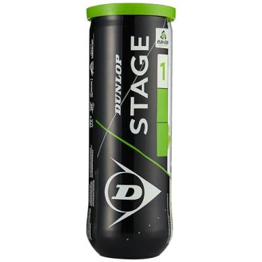 Imagem de Dunlop Bola de tênis, palco 1, verde (preto), 3 bolas