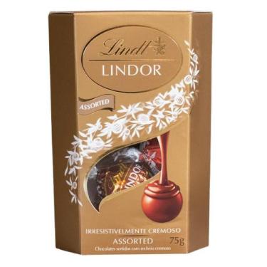 Imagem de Bombom Sortido De Chocolate Suíço Lindt Lindor, 1 Caixa 75G