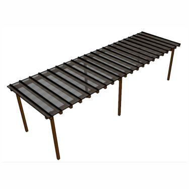 Imagem de Kit Policarbonato Fume 4mm 10,00m x 2,00m - Perfis Naturais