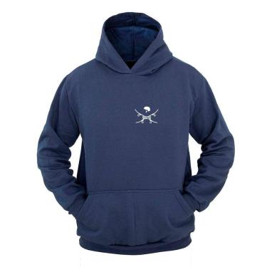 Imagem de Moletom Masculino Canguru Flanelado Skate Capacete Inverno