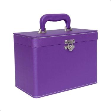 Imagem de Maleta para 600 Fotos - 6 Álbuns fotográficos 10x15 DUNY ROXO Baú Box