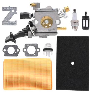 Imagem de Wondrify Carburador BR350 BR430 para soprador de mochila Stihl BR350 BR350Z BR430 SR430 SR431 SR450 BR430Z C1Q-S210B C1Q-S209C 4229 129 0901 4244 120 0603 com filtro de ar