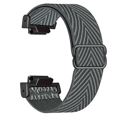 Imagem de Abanen Pulseiras de relógio de nylon elástico para Casio G-SHOCK DW-5600/8900, pulseira elástica com conector de plástico leve para Casio GA-100/GW-B5600/GB-5600/GW-6900 (cinza)