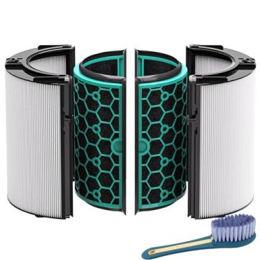 Imagem de Leemone Filtro de substituição TP04 True Hepa compatível com purificador de ar Dyson TP04 HP04 DP04 TP05 DP05, filtro HEPA de vidro combinado de 360° e filtro de carvão ativado (não para HP07, TP01,