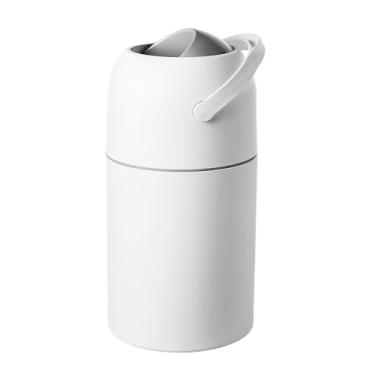 Imagem de Lixeira Mágica Baby Mel - 3 em 1 Antiodor, Antibacteriana e Antiviral, Capacidade de 10L - Essencial para o Quarto do Bebê (Branco)