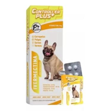 Imagem de Controller Plus - Remédio Anti Pulgas, Carrapatos, Vermes E Sarnas 48 Comp 15kg