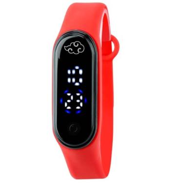 Imagem de Relógio Digital LED Infantojuvenil Naruto com Conjunto Especial Best Friends Colares Amizade e Óculos de Sol Acetato Lentes de Proteção Solar UV400 Perfeito Para Proteção dos Olhos Presente Legal Especial Fãs de Aventura