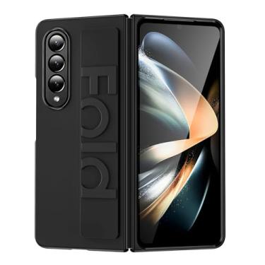 Imagem de Case Premium Sansung Galaxy Z Fold 5 - Transparente com alça (Preto)