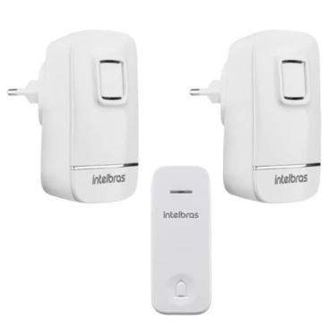 Imagem de Campainha Eletrônica Sem Fio Wireless Sem Bateria Intelbras Alcance ate 100Mts 2 Modulos Internos