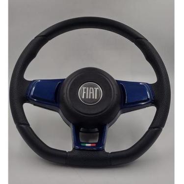 Imagem de Volante Esportivo Azul Palio 1996 97 98 99 2000 A 2013 + Cubo - Fiat