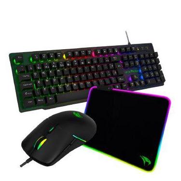 Imagem de Combo Teclado Mouse Mousepad Naja Vivensis  - 417  Preto  Bivolt - Viv