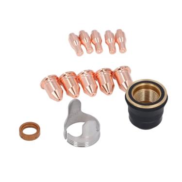 Imagem de Equipamento de Corte de Plasma, Conjunto de Consumíveis de Tocha de Corte de Plasma IPT45, Eletrodo de Ponta Precisa, Material de Latão, Compatível Com CUT 55DS Pro, para CUT 65DS