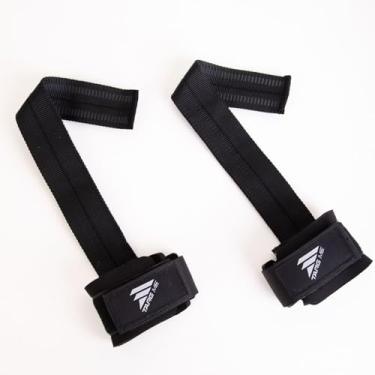 Imagem de Strap Academia Musculação Cross Targ Me Tala com Munhqueira (Preto)