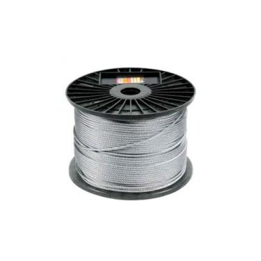 Imagem de Kit 50m Cabo de Aço Galvanizado 1/8 Af 6 X 7 - Vonder