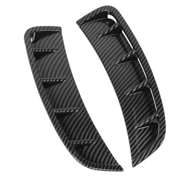 Imagem de Amortecedor Dianteiro Difusor Lateral Guarnição Ventilação Spoiler Melhorar a Aparência do Veículo Ajuste Universal para Carros Com Substituição para (Fiber Style)
