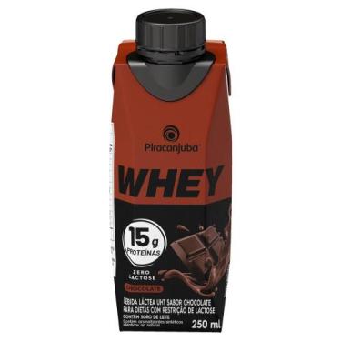 Imagem de Bebida Láctea Piracanjuba Whey Zero Lactose com 15g de Proteína Chocol