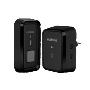 Imagem de Campainha Sem Fio CIB 100 Com Bateria Preto INTELBRAS  