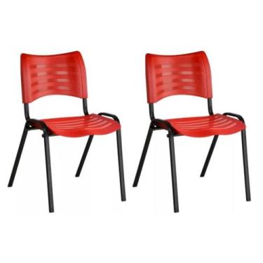 Imagem de Kit 2 Cadeiras Prisma Iso Fixa Desmontável Empilhavel - Sintonia Flex