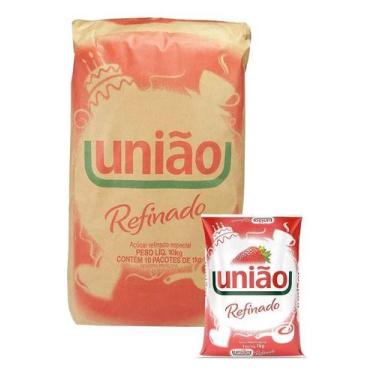 Imagem de Açucar União Refinado 1 Kg Atacado Fardo Com 10 Un