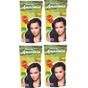 Imagem de Hene em gel amazonia 180gr pouch preto medido (preto natural) - DIVINA