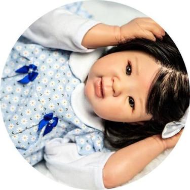 Imagem de Bebe Reborn Menina Japinha Realista Muito Linda - Mundo Azul e Rosa