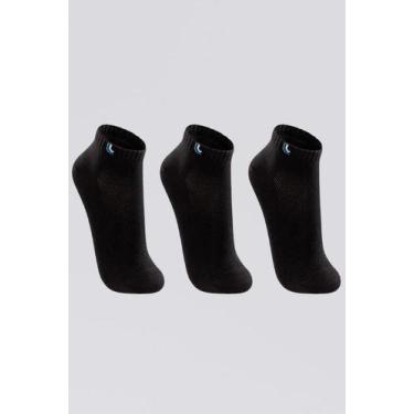 Imagem de Meia Lupo Cano Curto Kit c/ 3 Pares Preto-03225-089-0905, 37-40