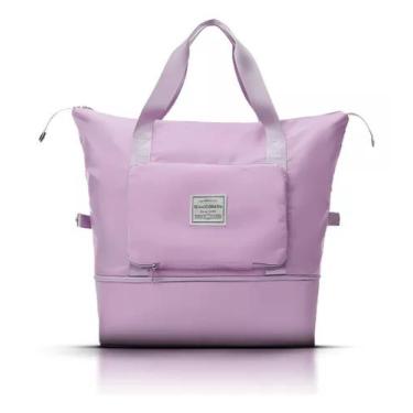 Imagem de Bolsa Grande  Impermeável Viagem Academia Multifuncional Cor lilas - D