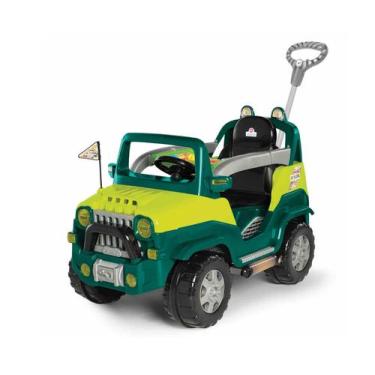 Imagem de Carrinho Infantil De Passeio Empurrador Com Pedal Diipi Calesita Verde