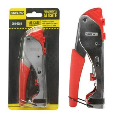 Imagem de Alicate De Crimpar Cabo Coaxial Antena Rg6/59 Tv Crimpagem - KOKAY, SC