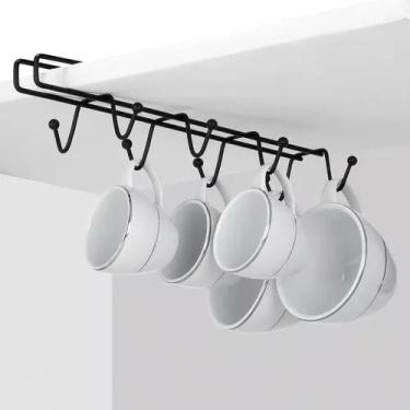 Imagem de Suporte De Xícaras Em Aço - Minimalista All Black - Arthi