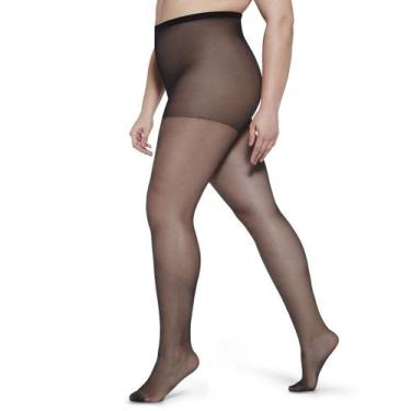 Imagem de Meia-Calça Loba Lupo 05795-001 Plus Size, Preto, XG