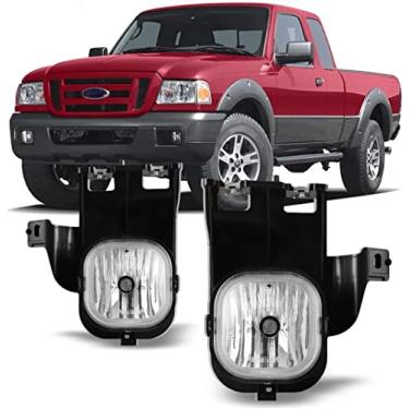 Imagem de Winjet WJ30-0556-09 Série OEM para Ford Ranger 2006-2007 Lente Transparente Estilo de fábrica OE Fitment Substituição Farol de neblina Conjunto Par