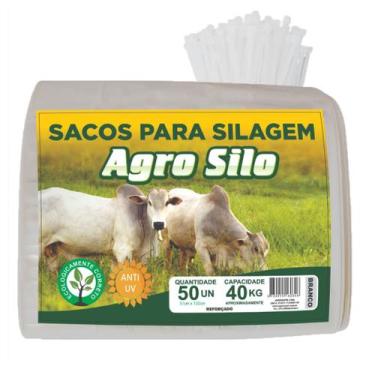 Imagem de Sacos De Silagem BR 51x100 C/lacres Agro Silo - 50 Unid