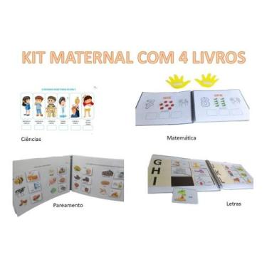 Imagem de Kit Pedagógico Com 4 Livros Para Crianças De 2 A 4 Anos - T&D JOGOS ED