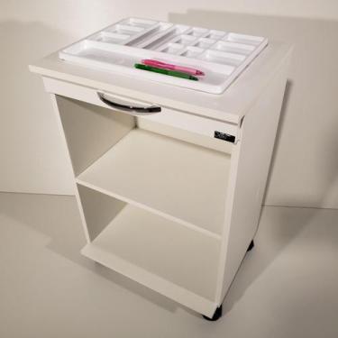 Imagem de Mesa Carrinho Auxiliar C/2 Nichos Para Clínicas De Estética - Deki Móv