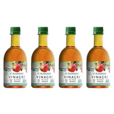 Imagem de Kit 4uni Vinagre de Maçã Orgânico 400ml Pet - Almaromi