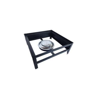 Imagem de Base Rechaud À Álcool Gel Com Tripé Grande 26x26x10cm - Brassol