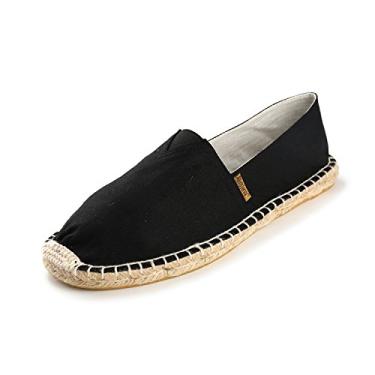 Imagem de Alexis Leroy Espadrilles Masculino de Tecido Pureza, Pure Black, 8-8.5