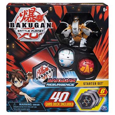 Imagem de Bakugan, Battle Brawlers Starter Set with Transforming Creatures, Aurelus Nobilious, for Ages 6 & Up, Multicolor