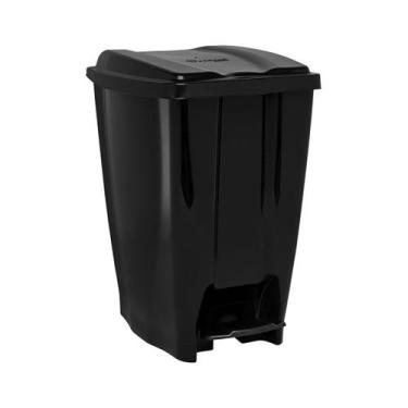 Imagem de Lixeira Tampa Com Pedal 20 Litros Banheiro Cozinha Eco Nature - Jaguar