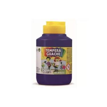 Imagem de Tinta Tempera Guache Cores Pote De 250ML Escolar Un Acrilex - Papelari