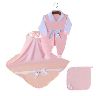 Imagem de Saída De Maternidade Menina Básica - PEQUENO ANJO, Rosa, RN