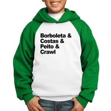 Imagem de Moletom Infantil Borboleta & Costas & Peito & Crawl - Foca na Moda, Br