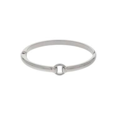 Imagem de Bracelete Minimalista com Argola Central  - GEMERSON BIJOUX, Prata