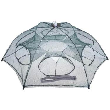 Imagem de Armadilha covo retrátil para lambari iscas peixes pequenos de nylon co