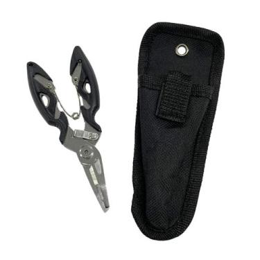 Imagem de Alicate Pesca Corte Tira Anzol Multifuncional Aço Inox 12cm - Têxtil S
